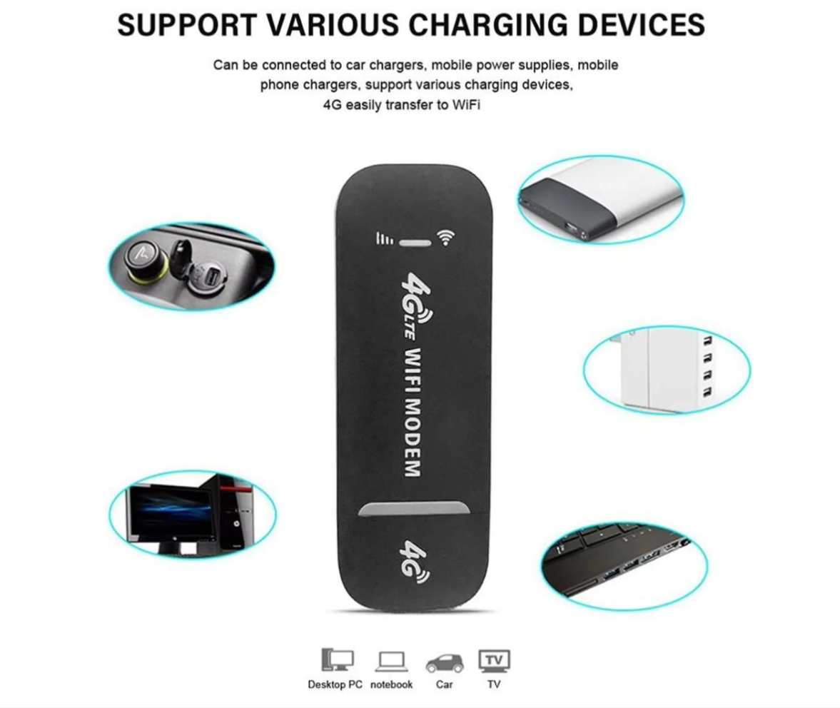4G LTE WLAN USB Router Mobiles WIFI Hotspot Modem Auto Stick SIM Portabel mobiles Internet