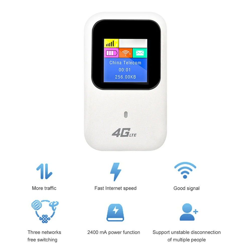 Strong 4GMIFI150CD Mobiler 4G Hotspot Mi-Fi WLAN Modem Router mit Akku und Display