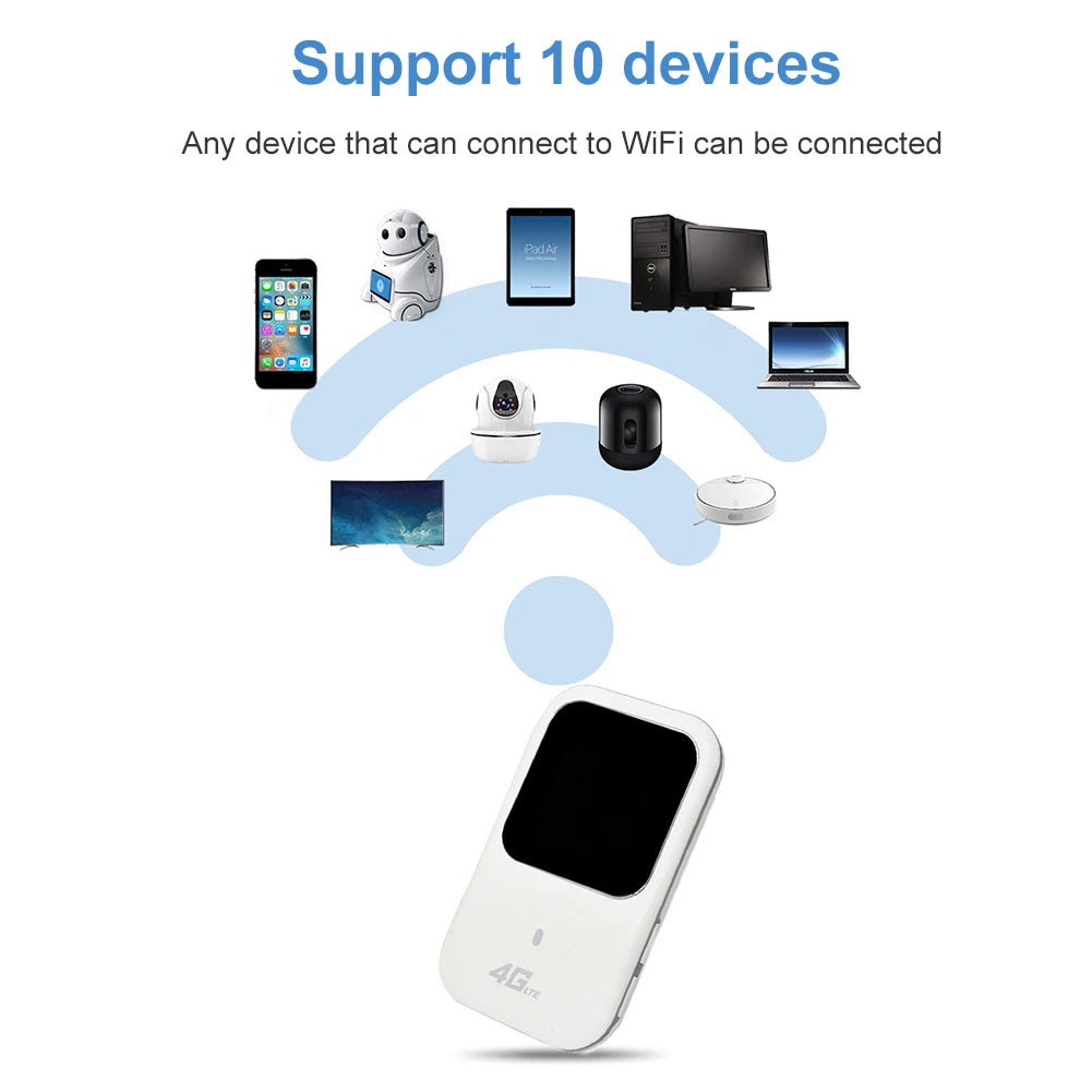 Strong 4GMIFI150CD Mobiler 4G Hotspot Mi-Fi WLAN Modem Router mit Akku und Display
