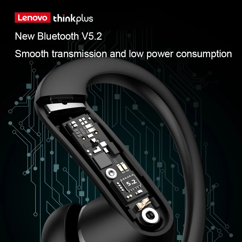 Lenovo T50 TWS Sport Kopfhörer ThinkPlus Bluetooth 5.2 Sport Ohrhörer HiFi Stereo in-ear