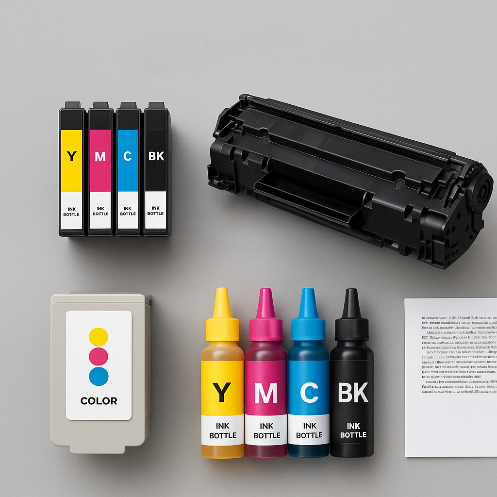 Toner und Tinte