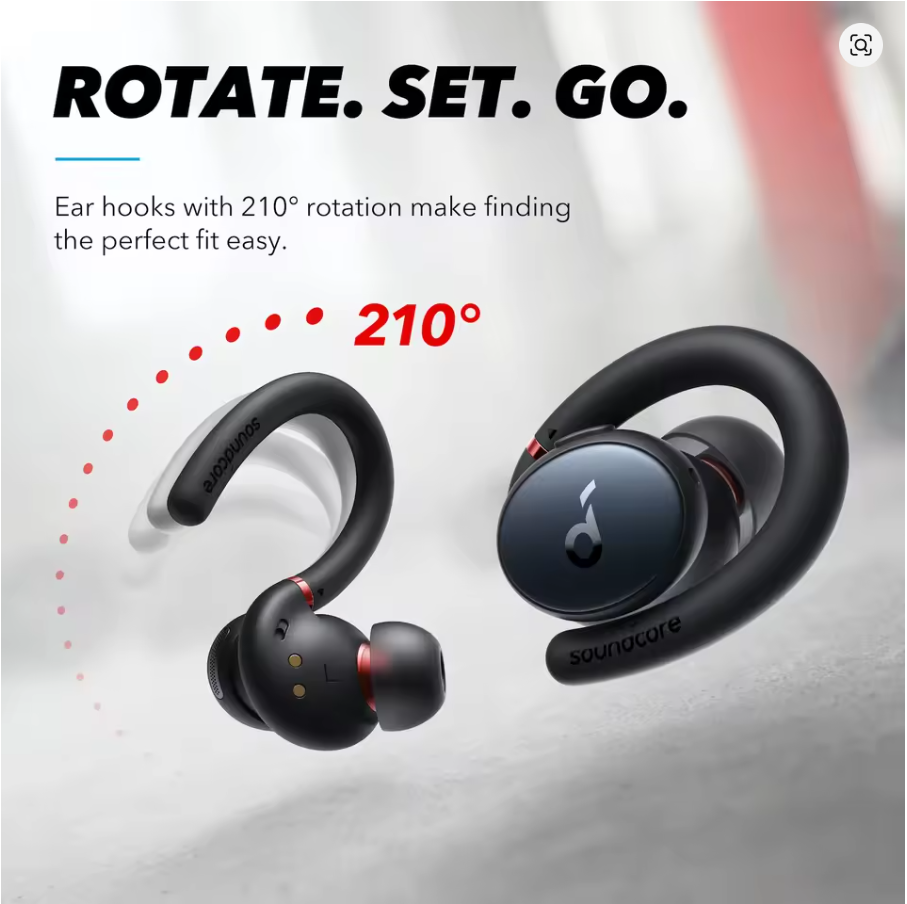 Soundcore Sport X10 True Wireless Bluetooth On-Ear Sport Kopfhörer Schwarz