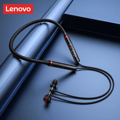 Lenovo HE05X II Bluetooth In-Ear Sport Kopfhörer mit Nackenband Schwarz