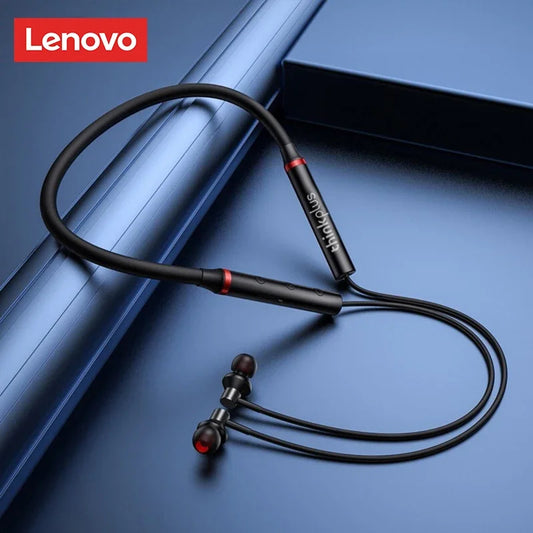 Lenovo HE05X II Bluetooth In-Ear Sport Kopfhörer mit Nackenband Schwarz