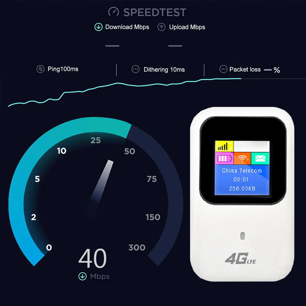 Strong 4GMIFI150CD Mobiler 4G Hotspot Mi-Fi WLAN Modem Router mit Akku und Display