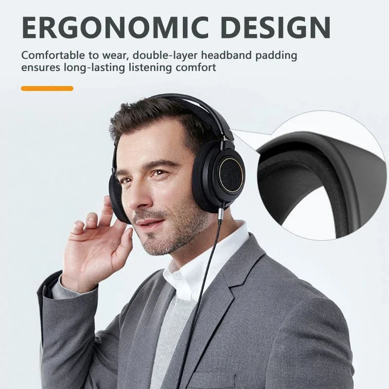 Philips SHP9600 Over-Ear HiFi Stereo Kopfhörer – Offenes Design – Schwarz