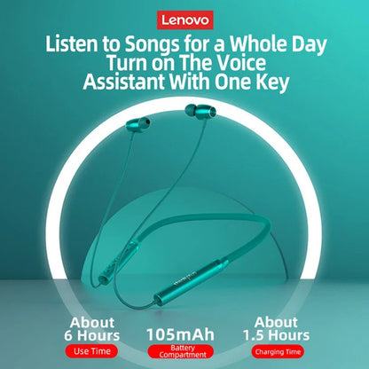 Lenovo HE05X II Bluetooth In-Ear Sport Kopfhörer mit Nackenband Schwarz