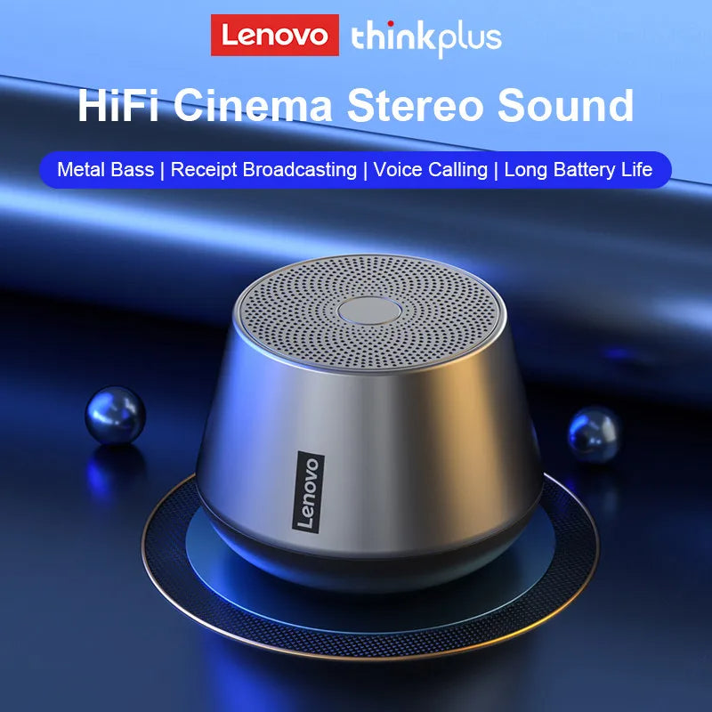 Lenovo K3 Pro Bluetooth Mini Lautsprecher mit extra Bass in Silber