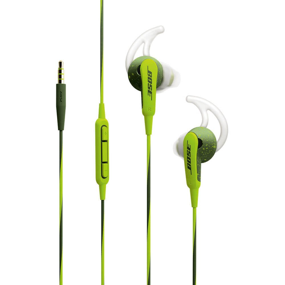 Bose SoundSport Grün In-Ear Kopfhörer mit 3,5mm Klinke – Sport & Fitness Kabel-Ohrhörer