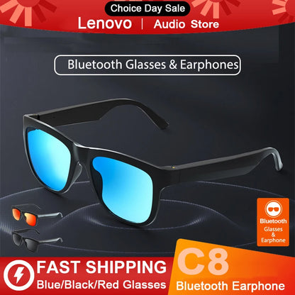 Lenovo Lecoo C8 Smart Brille Musik Lautsprecher Headset drahtlose Bluetooth Sonnenbrille Outdoor Sport Kopfhörer UV-Schutz