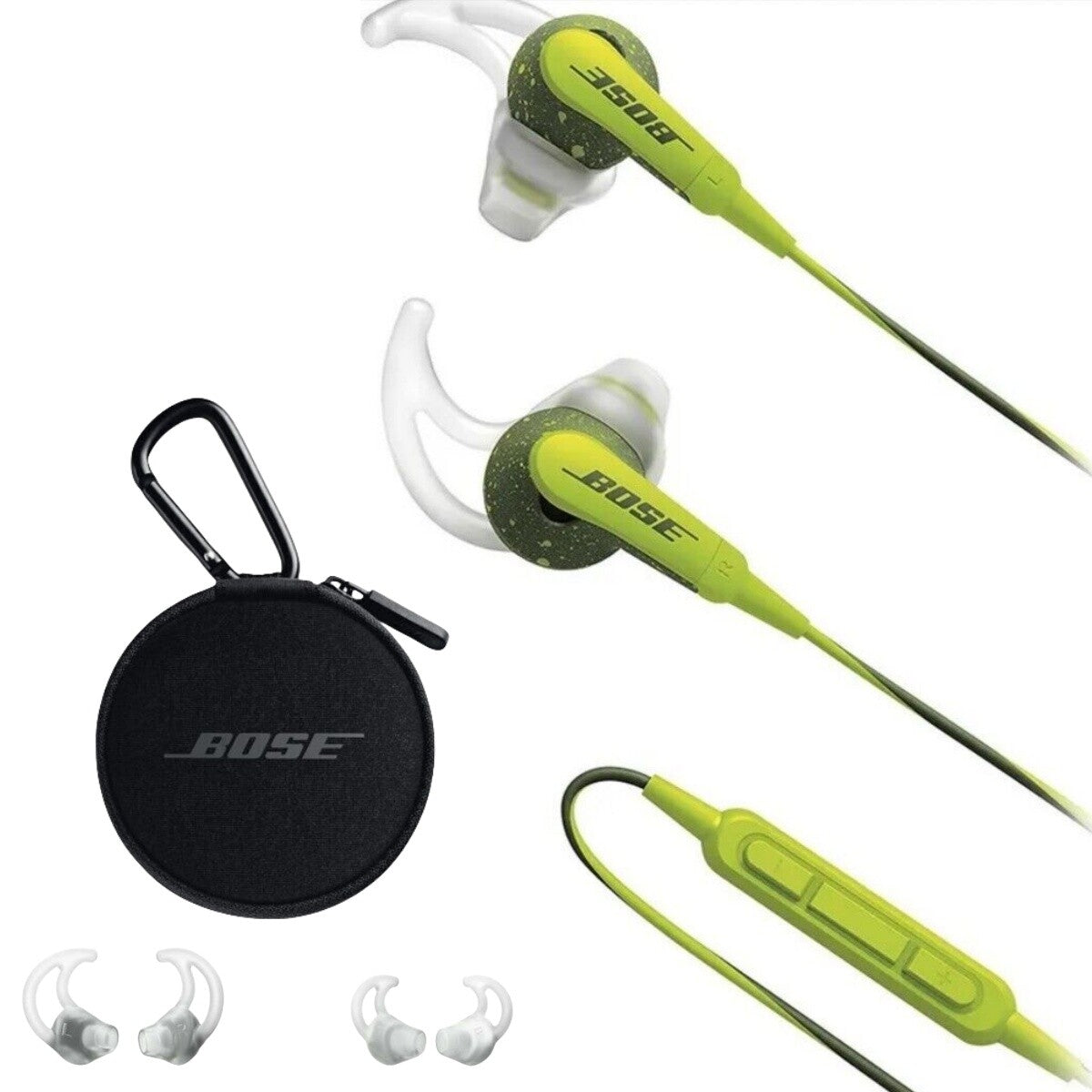 Bose SoundSport Grün In-Ear Kopfhörer mit 3,5mm Klinke – Sport & Fitness Kabel-Ohrhörer
