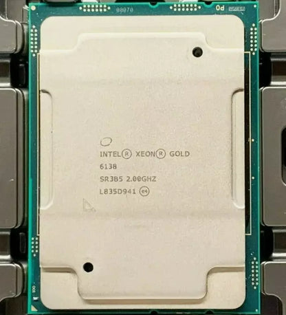 Intel Xeon Gold 6138 (SR3B5) 2.00GHz 20-Core LGA3647 125W 27.5MB Cache CPU