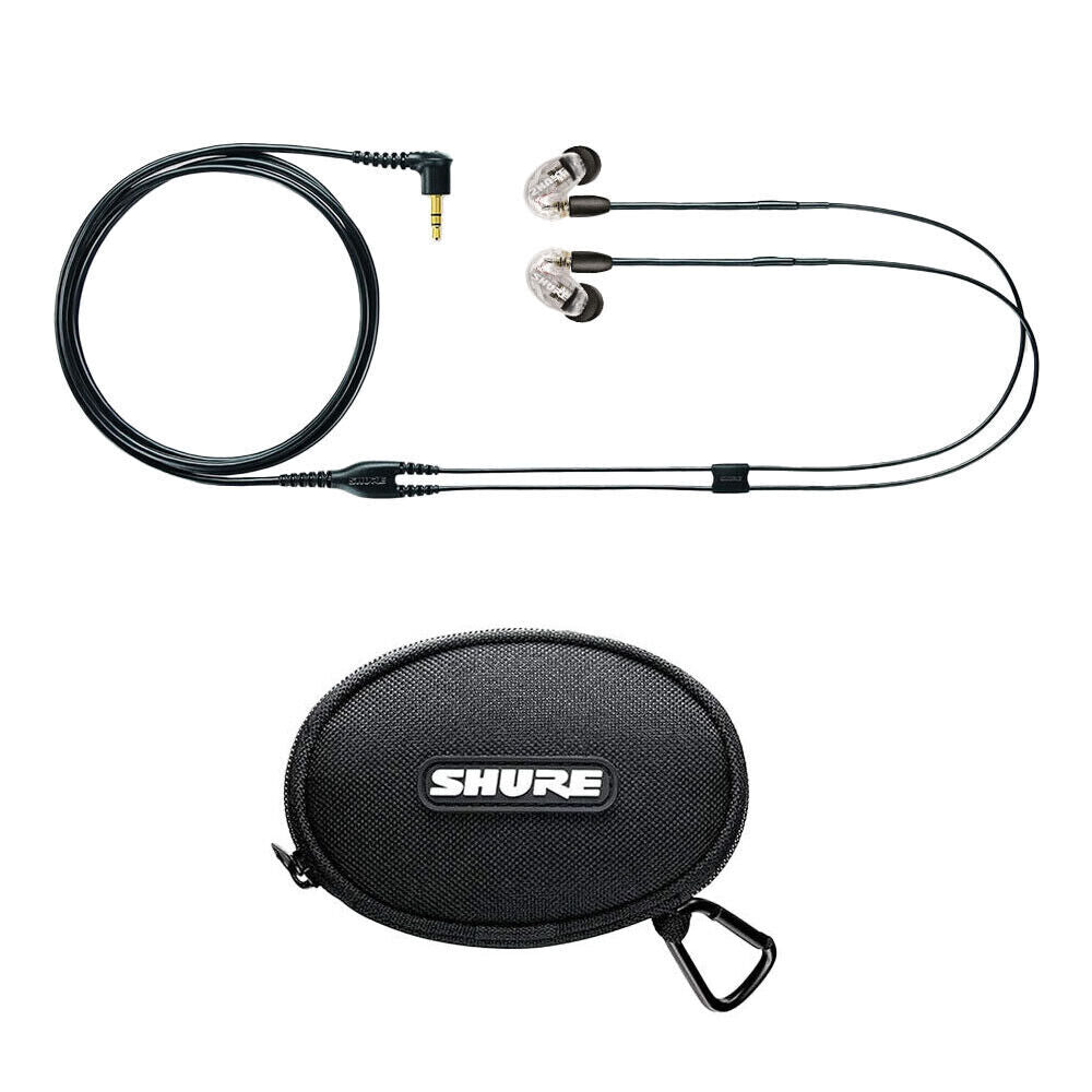 Shure SE215 Sound Isolating In-Ear Kopfhörer Ohrhörer 3,5 mm Anschluss - Transparent