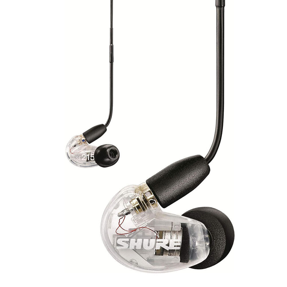 Shure SE215 Sound Isolating In-Ear Kopfhörer Ohrhörer 3,5 mm Anschluss - Transparent