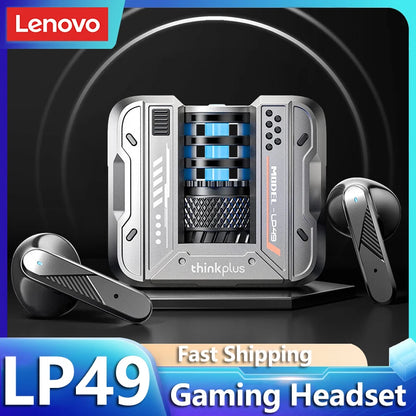 Lenovo LP49 – Kabellose Bluetooth 5.4 TWS Gaming Kopfhörer mit Geräuschunterdrückung