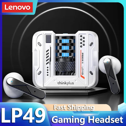 Lenovo LP49 – Kabellose Bluetooth 5.4 TWS Gaming Kopfhörer mit Geräuschunterdrückung