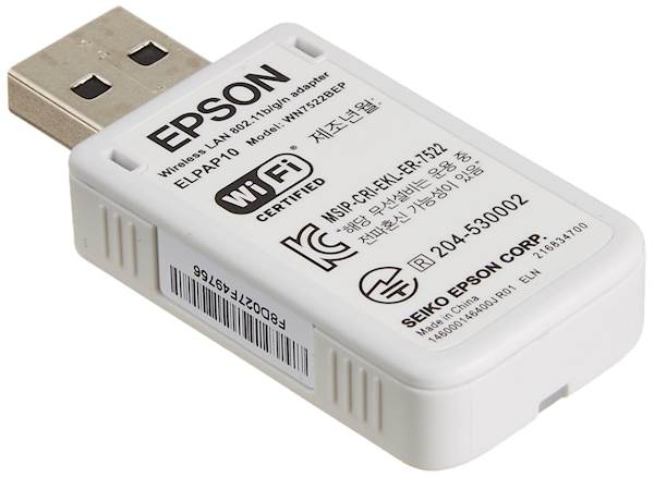 Epson ELPAP10 Wireless LAN Adapter – USB WLAN Dongle für Epson Projektoren